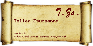 Teller Zsuzsanna névjegykártya