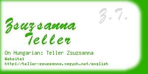 zsuzsanna teller business card